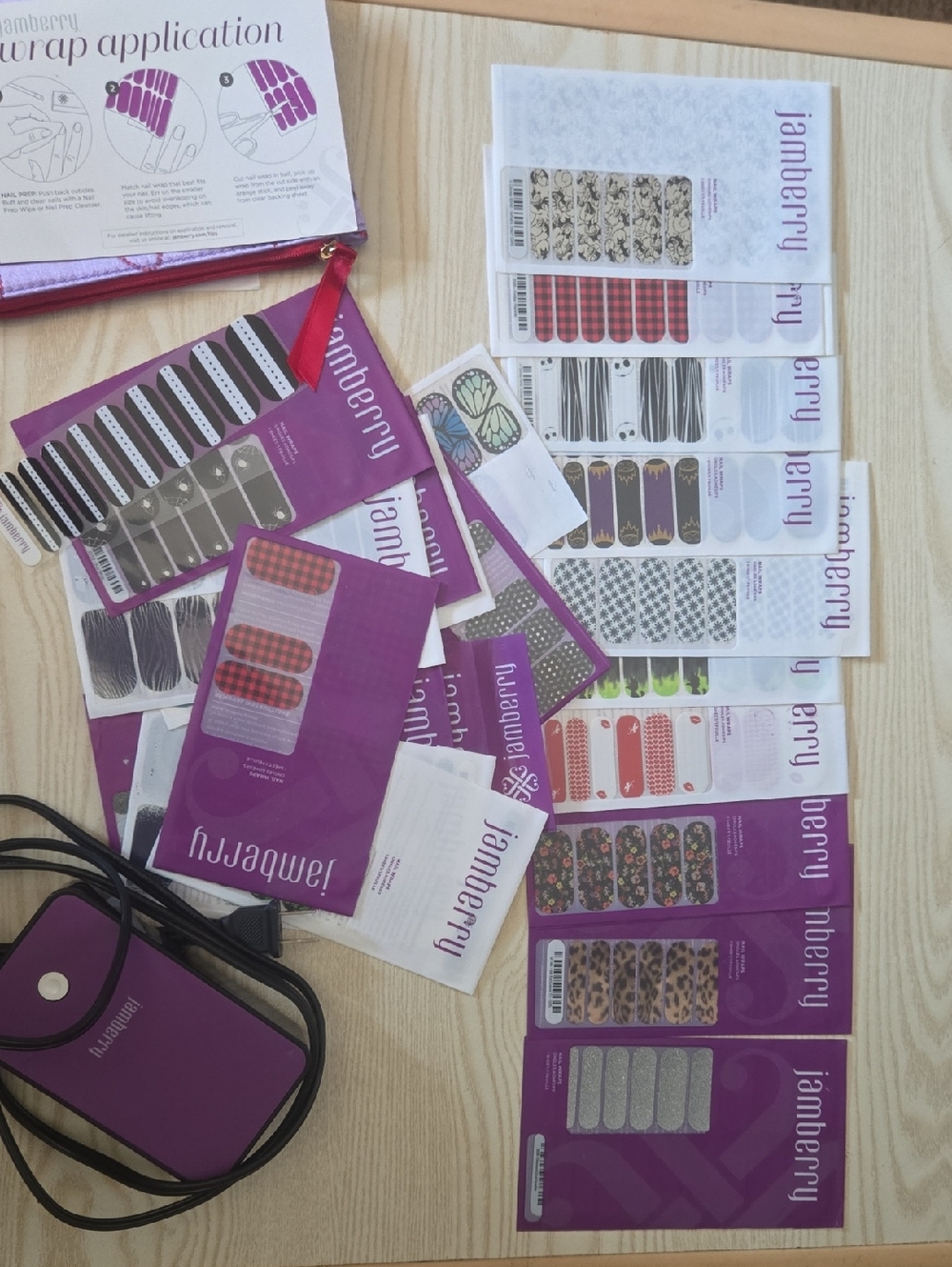 Jamberry Nail Wraps Assorted Prints With heating Tool